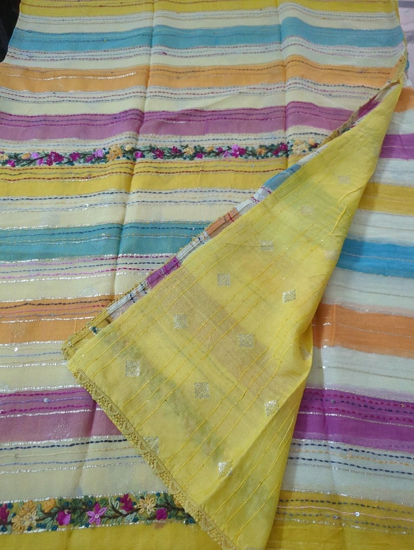 Pure Chiffon Handwork - Yellow 3