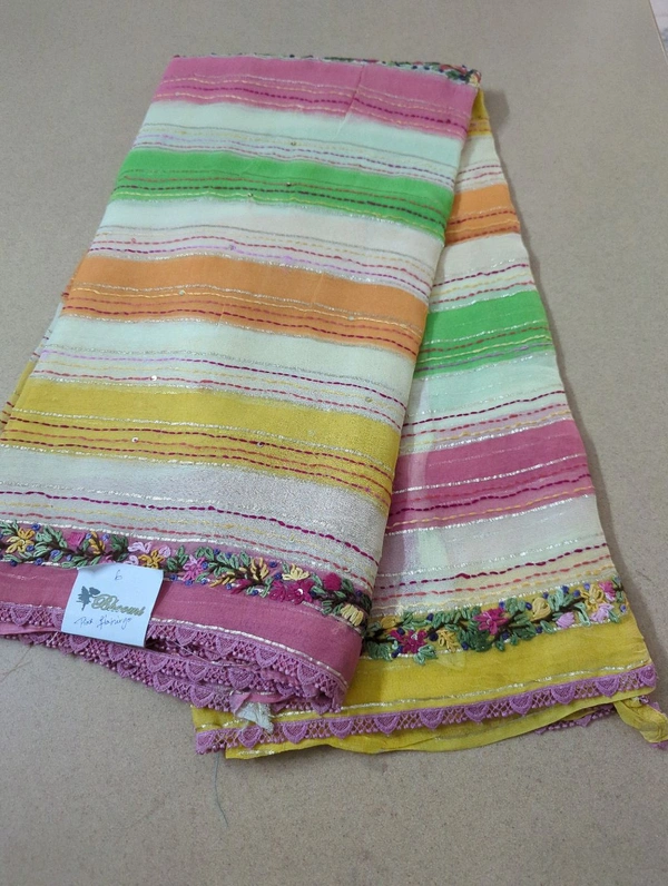 Pure Chiffon Handwork - Pink Flamingo 6