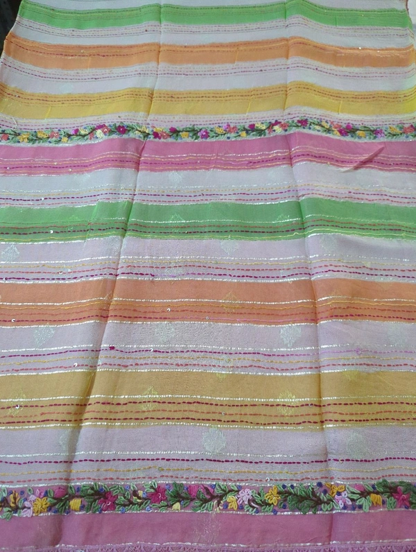 Pure Chiffon Handwork - Pink Flamingo 6