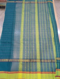 Narayanapet Pure Cotton  - teal green
