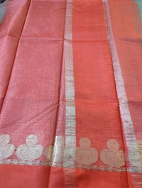 Pure Handloom Tusser Kota - Gray