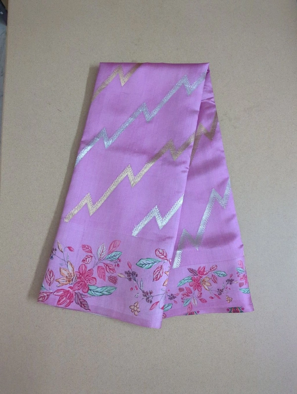 Pure Handloom Raw Mango - pink
