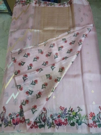 Pure Handloom Organza With Digital - Sundown