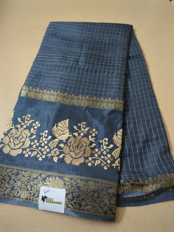 Dola Cheeks With Embroidery  - Gray