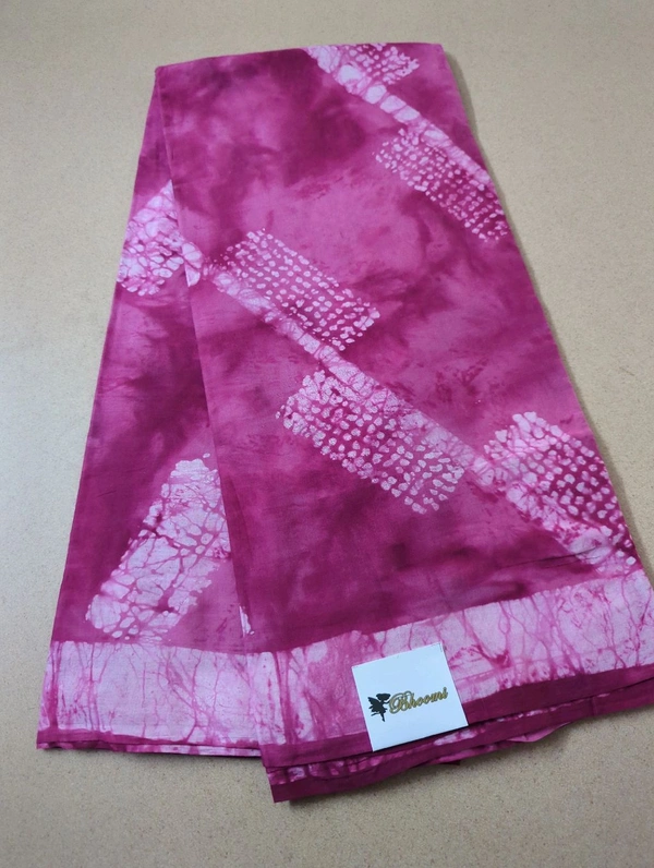 PURE MUL MUL COTTON BLOCK PRINT - pink