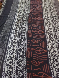 PURE MUL MUL BLOCK PRINT - Black 4