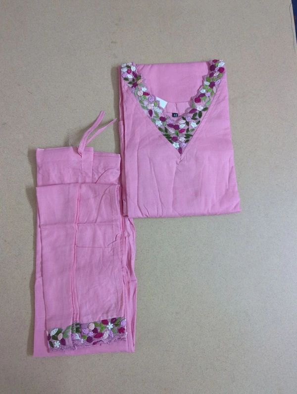 Pure Mul Mul Cotton With Handwork - 46