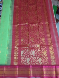 Pure Gadwal Cotton - green 3