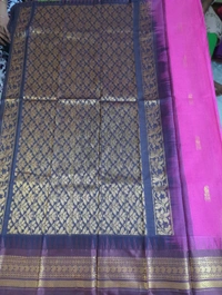 Pure Gadwal Cotton - pink 4