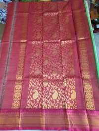 Pure Gadwal Cotton - green 7