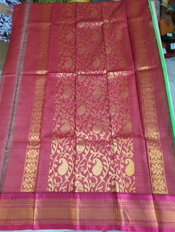 Pure Gadwal Cotton - green 7