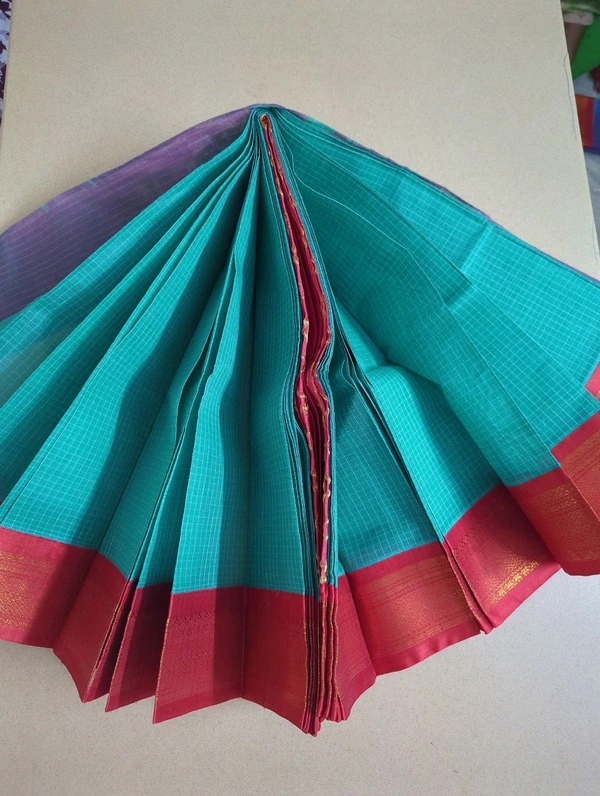 Pure Gadwal Cotton - bay blue 14