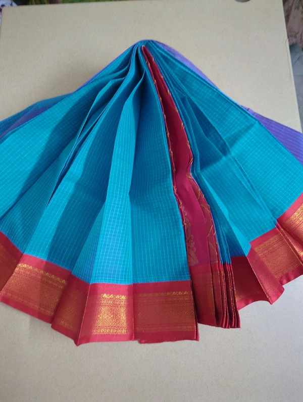 Pure Gadwal Cotton - blue 16