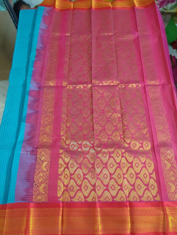 Pure Gadwal Cotton - blue 16