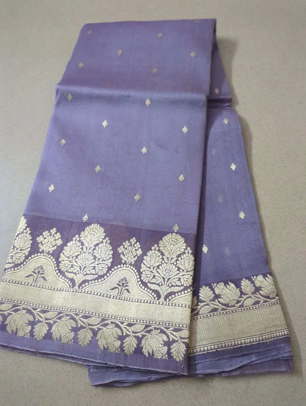 PURE HANDLOOM ORGANZA TISSUE - Mauve