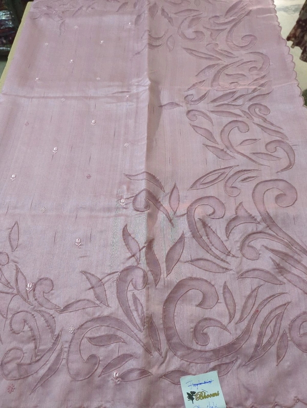 Designer Tusser  - Blue Chalk