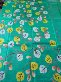 musheedabad silk - Eastern Blue