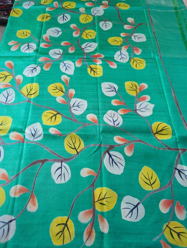 musheedabad silk - Eastern Blue