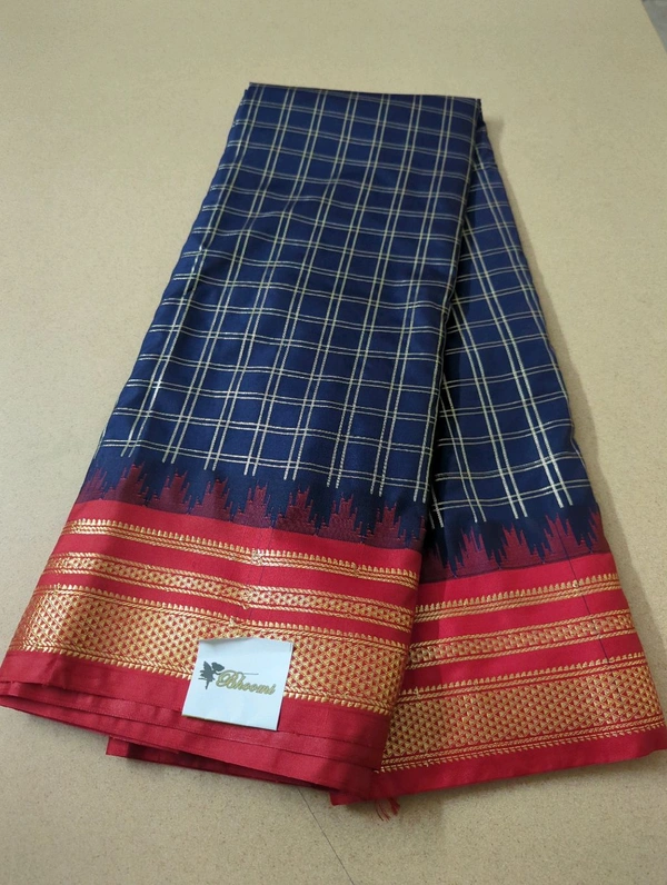Narayanpet Pattu - Navy Blue