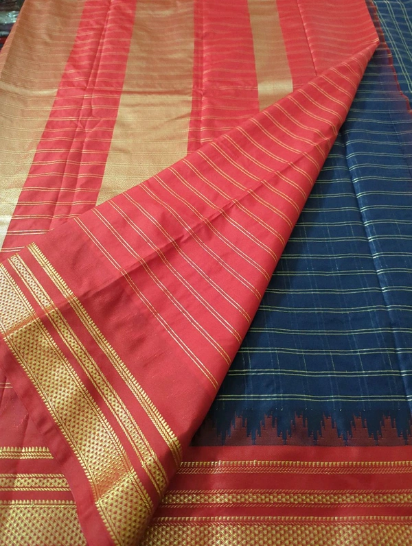 Narayanpet Pattu - Navy Blue