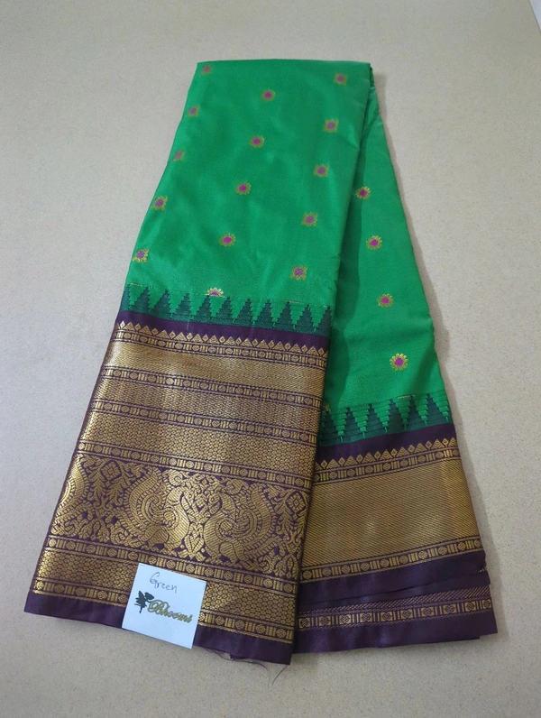 SEMI GADWAL PATTU - green