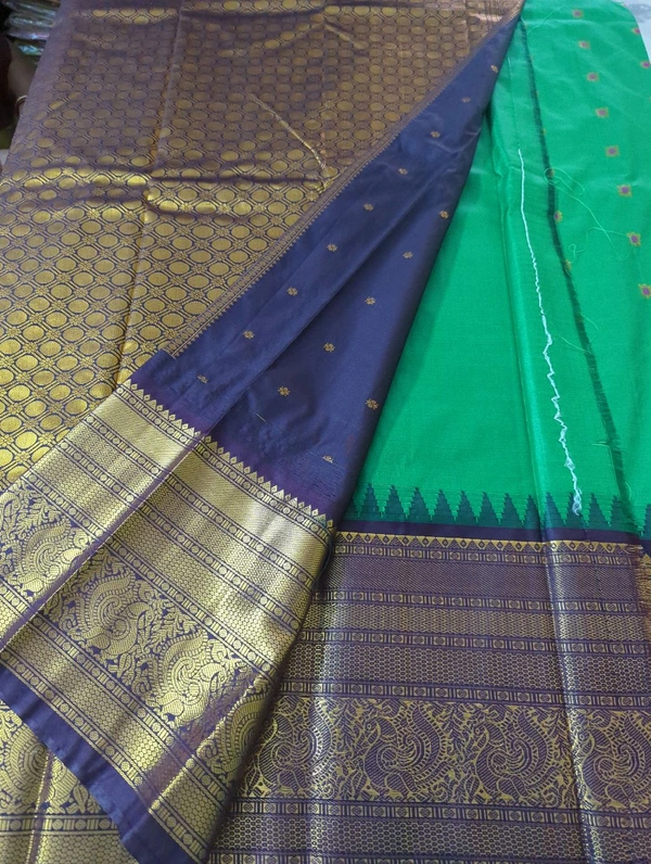 SEMI GADWAL PATTU - green