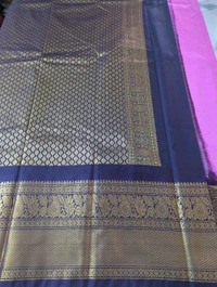 SEMI GADWAL PATTU - Pink Lace