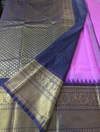 SEMI GADWAL PATTU - Pink Lace