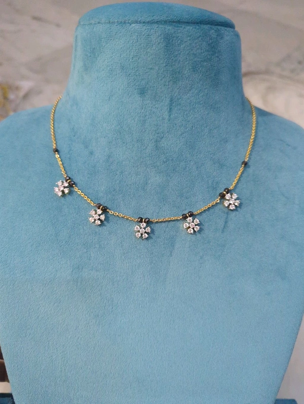 Black Diamonds With Diamond Copy Pendent - HD