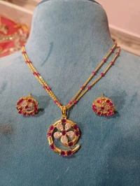 Real Ruby With Pendent Set - HD