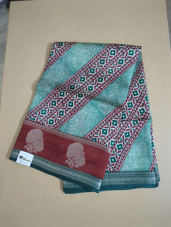 Pure Munga Tusser - brown border