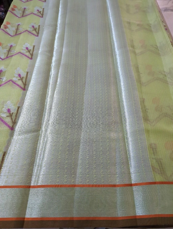 Silk Kota Tissue Weaving  - Mint Green