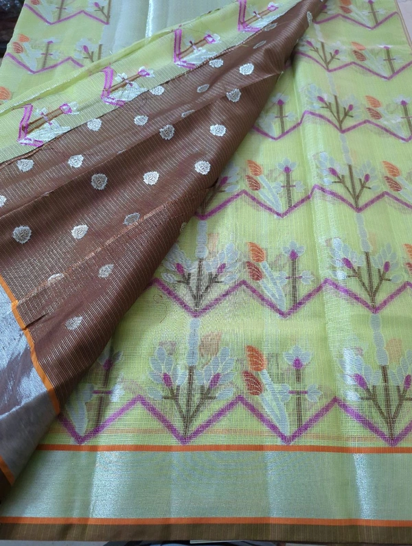 Silk Kota Tissue Weaving  - Mint Green