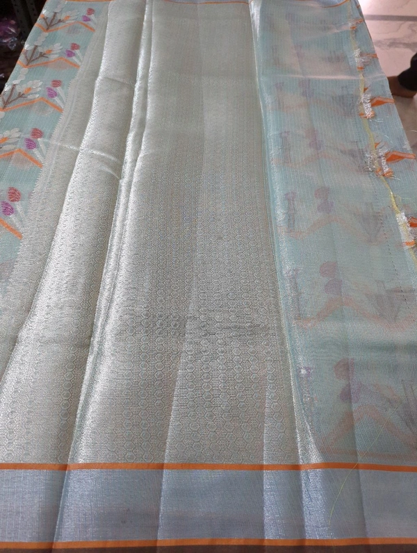Silk Kota Tissue Weaving  - teal