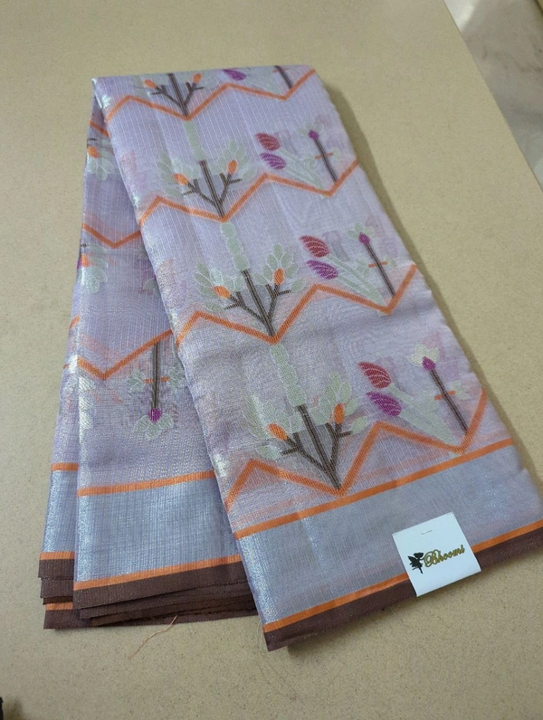 Silk Kota Tissue Weaving  - Blue Chalk