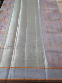 Silk Kota Tissue Weaving  - Blue Chalk
