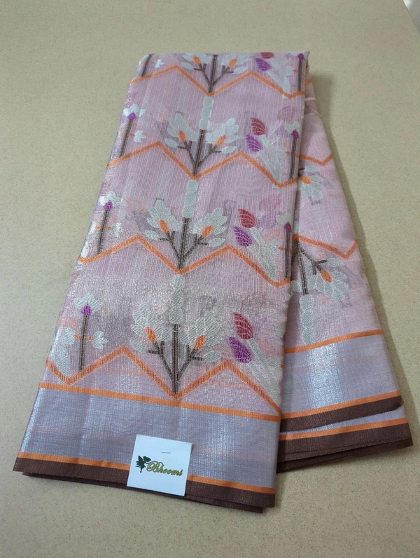 Silk Kota Tissue Weaving  - Pink