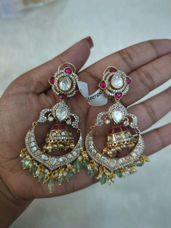 Mossonite Earrings  - VZ, Green