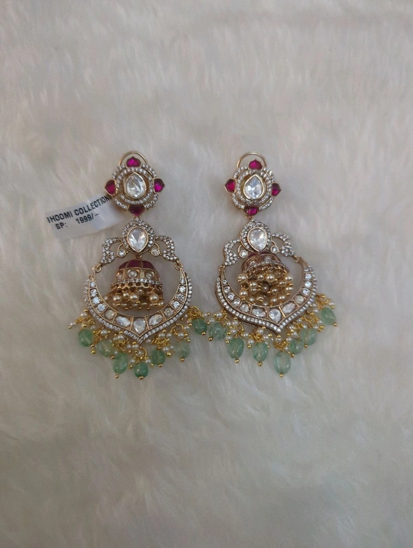 Mossonite Earrings  - VZ, Green