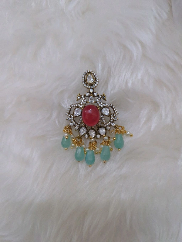 Victorian Pendant  - mint gree, VZ