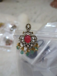 Victorian Pendant  - mint gree, VZ