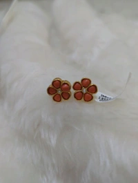 Jadua Kundan Studs - VZ, coral
