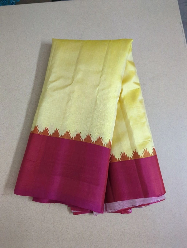 Pure Handloom Gadwal - Gold