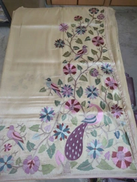 Designer Georgette Tissue  - White