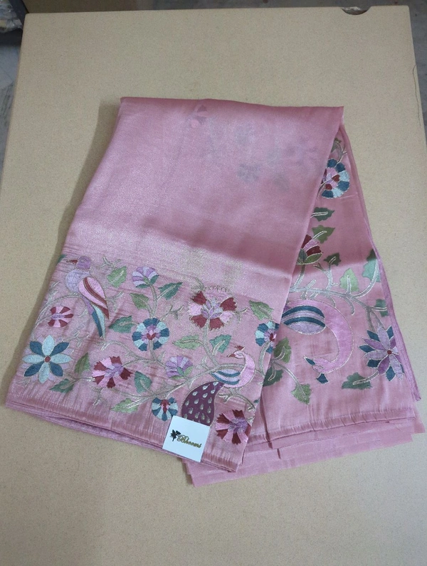Designer Georgette Tissue  - pink