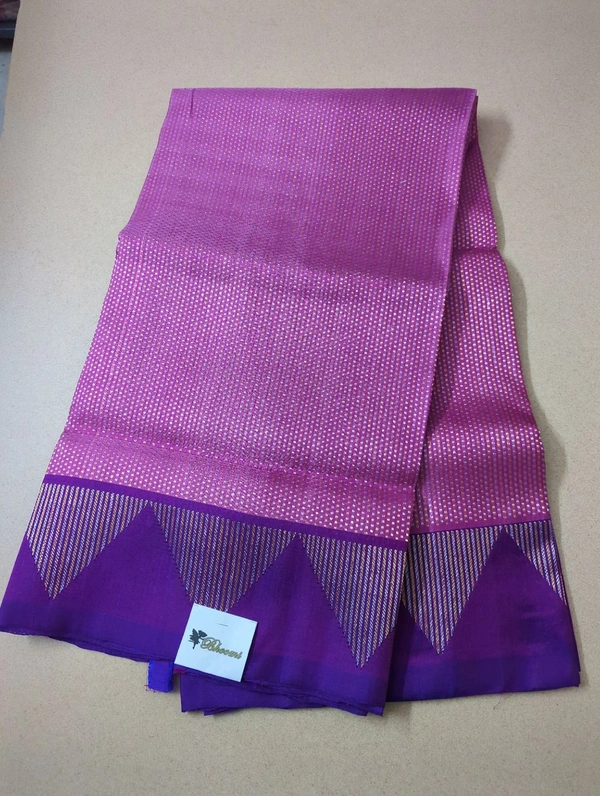 Pure Handloom Venkatagiri Puttu  - Electric Violet