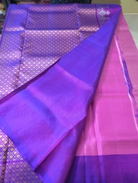 Pure Handloom Venkatagiri Puttu  - Electric Violet