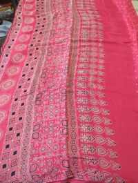 Model Silk - pink, Zigzag Lines
