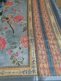 Soft Tusser With Pita Work  - Gray