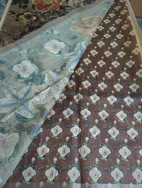 Soft Tusser With Pita Work  - Morocco Brown